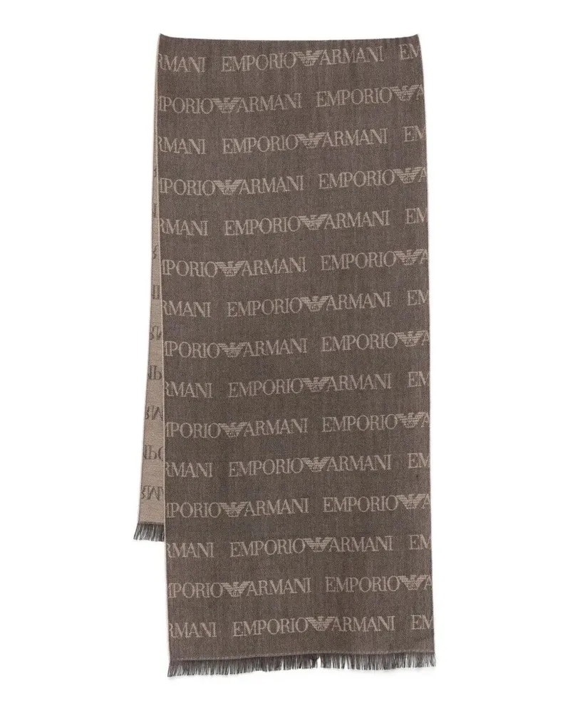 Emporio Armani Scarf Wool Classic Gray