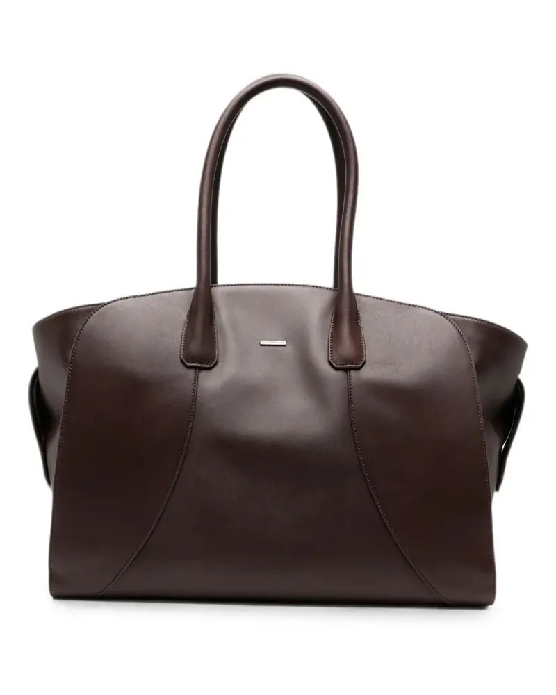 Emporio Armani Handbag Leather Chocolate Brown Brown
