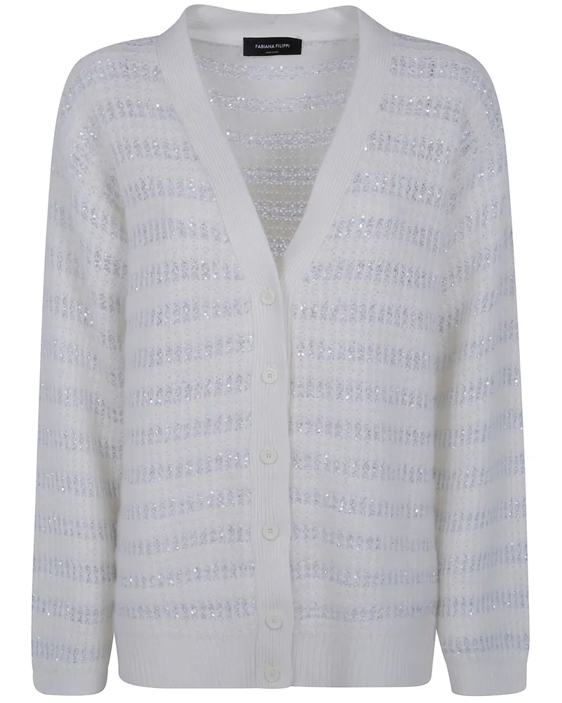 Fabiana Filippi Cardigan Wool Blend Beige Beige