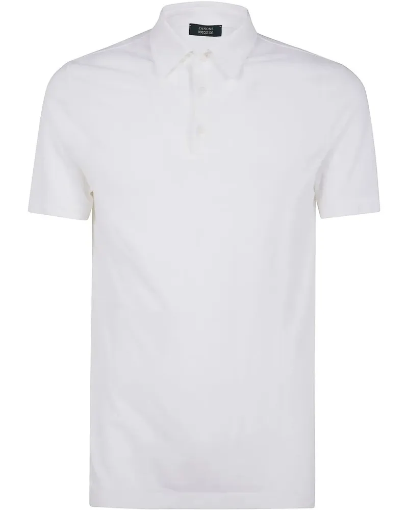 Zanone Short Sleeves Polo Shirt White