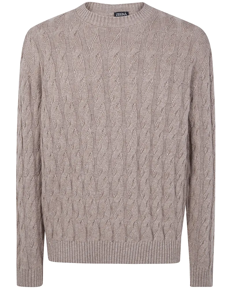 Ermenegildo Zegna Z Lux Leisurewear' Turtle Neck Beige