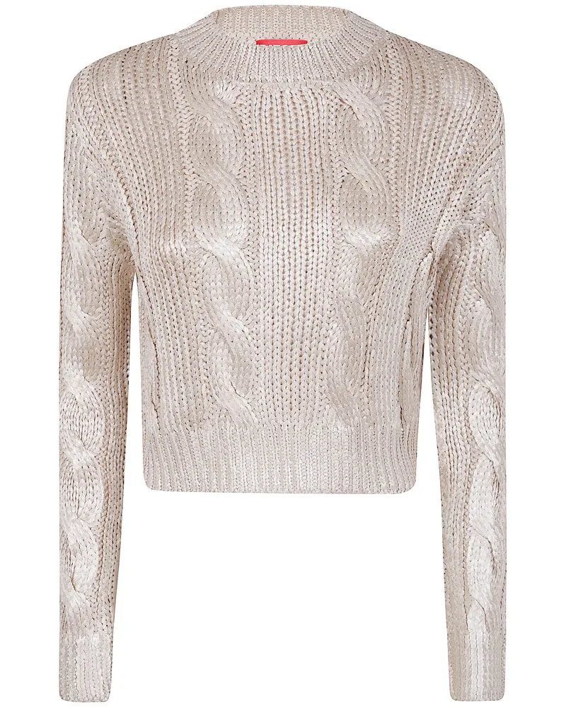 Diesel Miccha" Round Neck Sweater Metallic