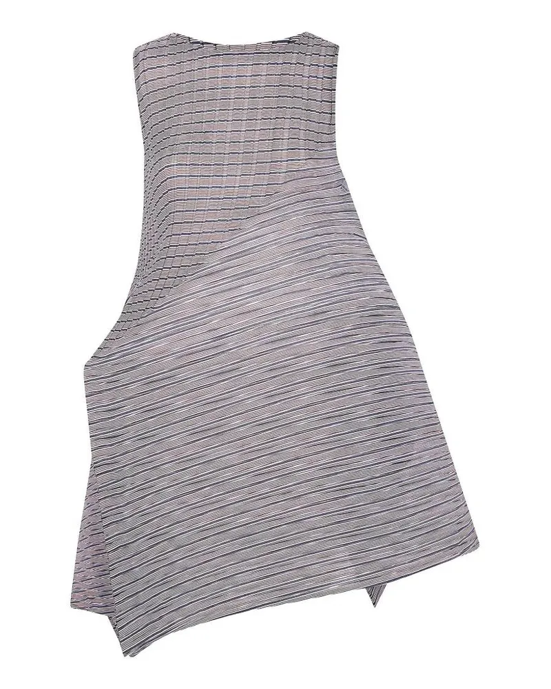 Issey Miyake Generic Stripes" Machine Pleats Dress Black