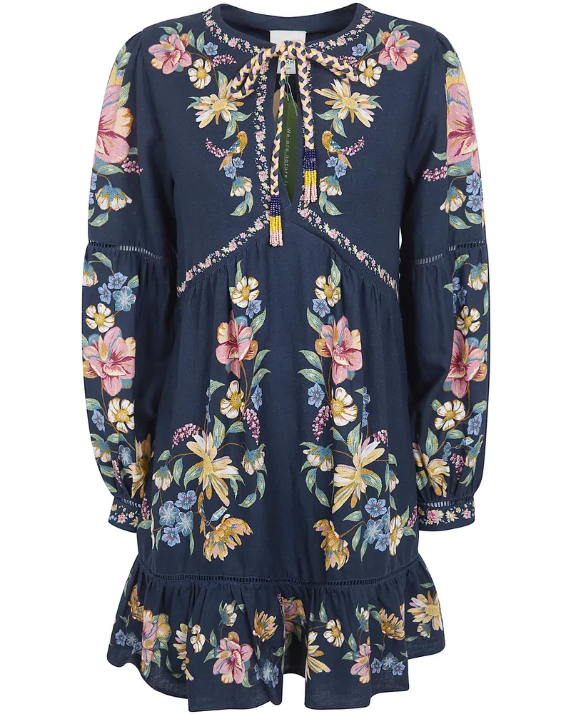 FARM Rio Mini Dress Blue