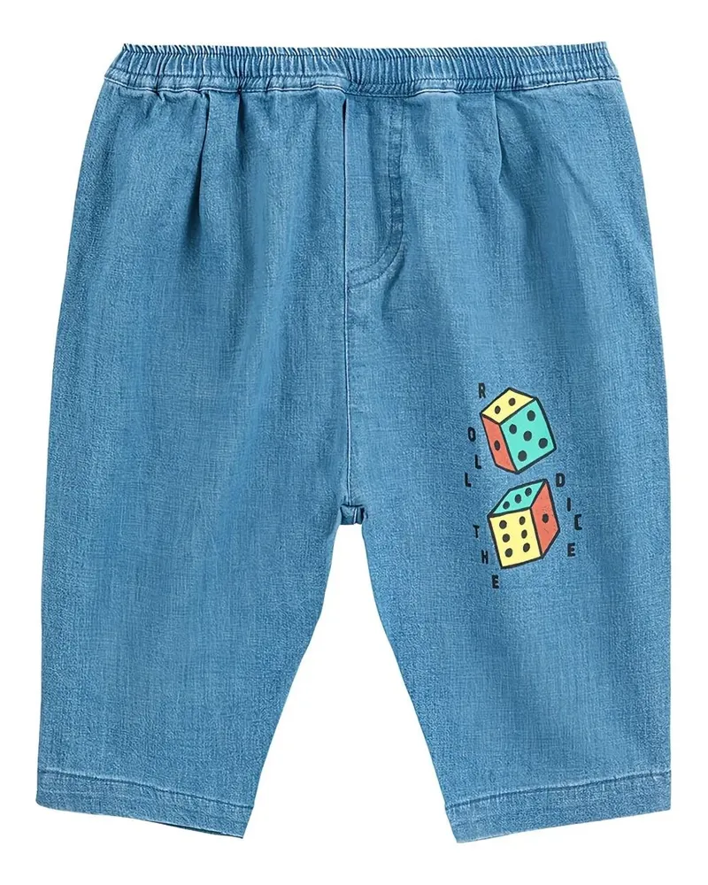 BOBO CHOSES Roll The Dice" Light Denim Pants Blue