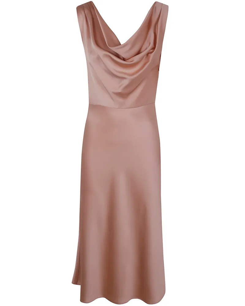 Blumarine Envers Satin Dress By Blumarine Pink