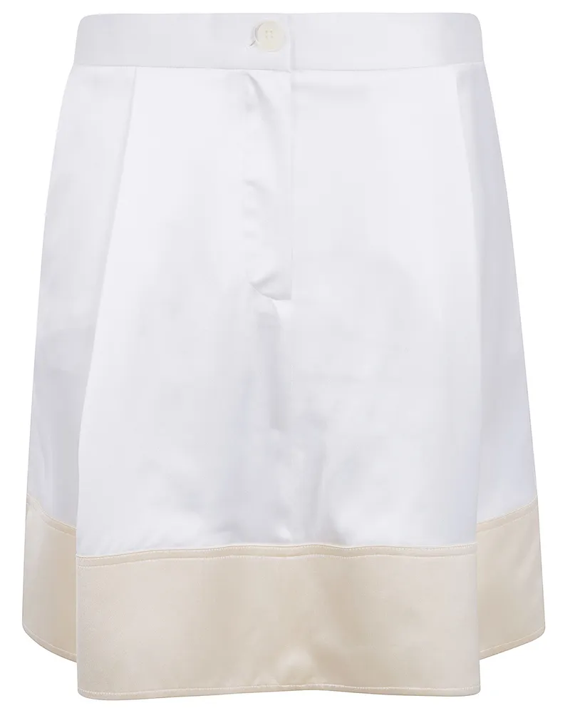 Totême Soft Tuxedo Skirt White