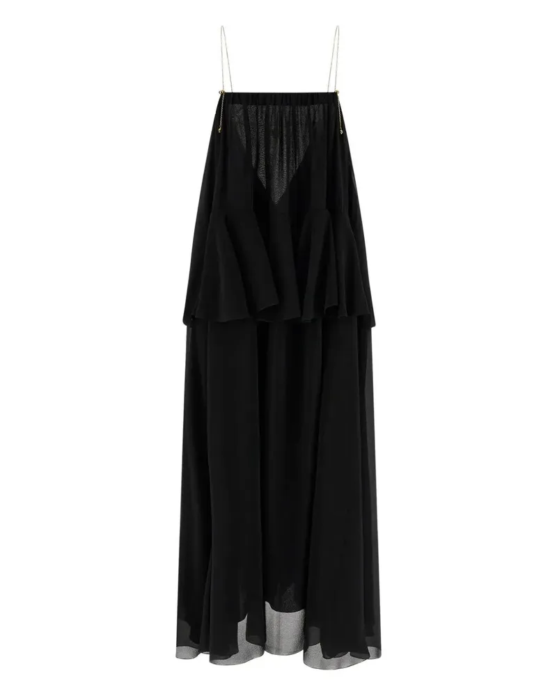 Chloé Slessleeves Midi Dress Black