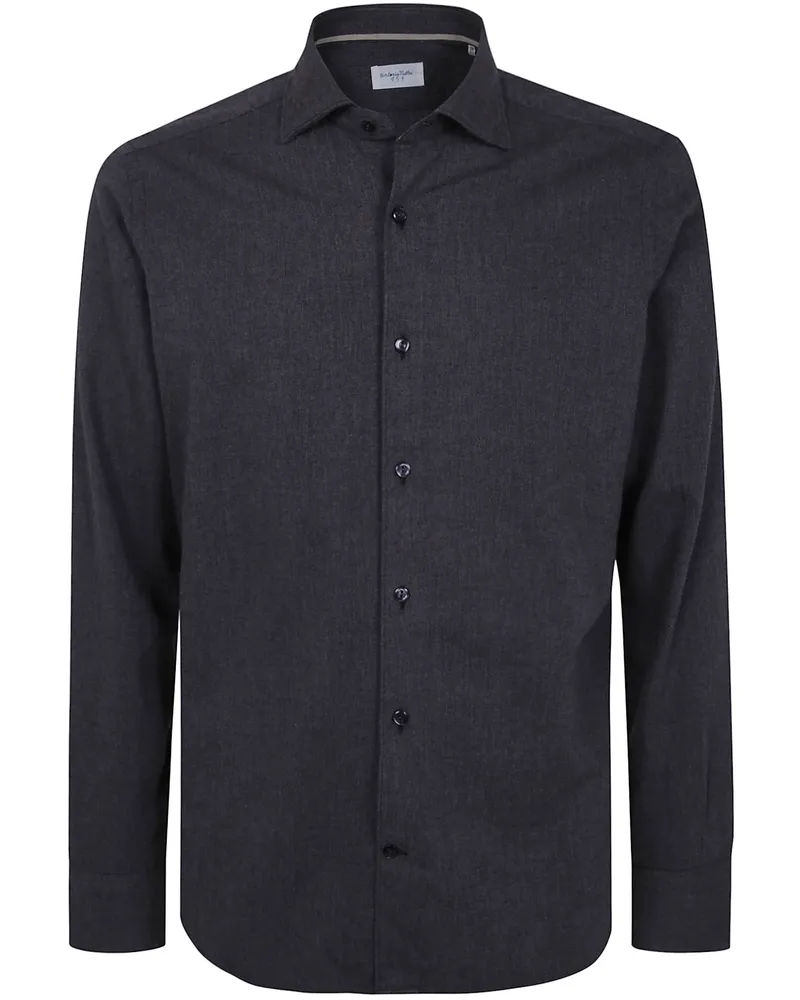 Tintoria Mattei Shirt Solid Flanel Brown