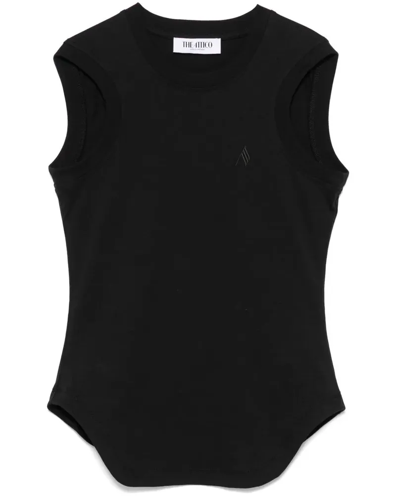 ATTICO Light Jersey Tank Top Black