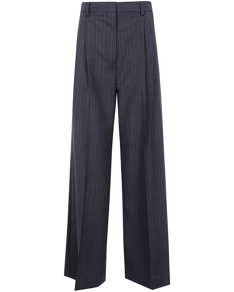 Filippa K Darcey Pinstripe Trousers Gray