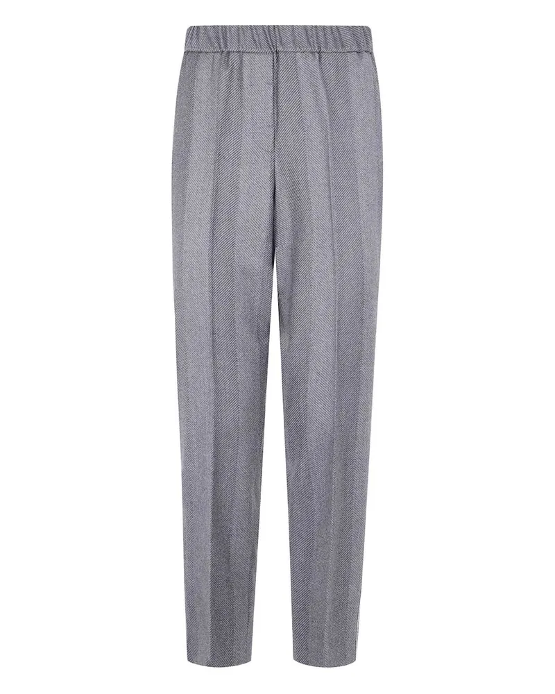 Peserico Stretch Waisted Trousers Gray
