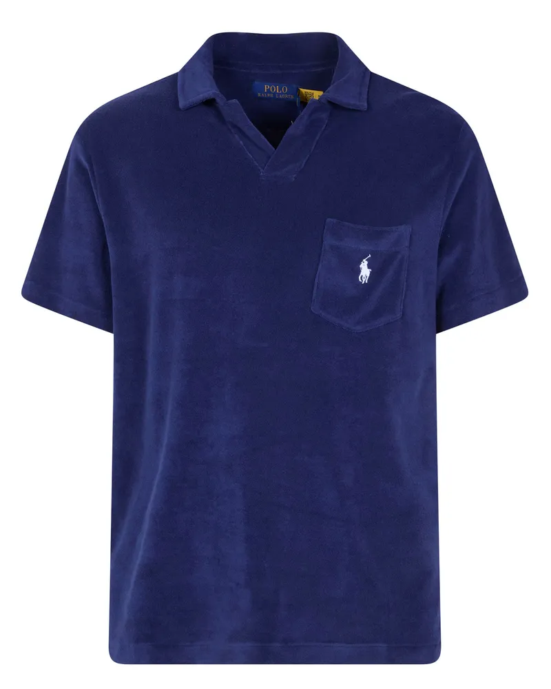 Ralph Lauren Classic Short Sleeves Pockets Polo Shirt Blue