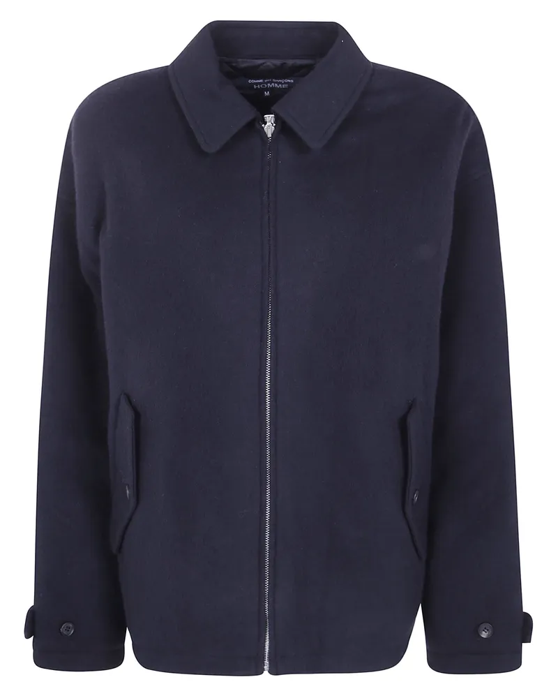 Comme des Garçons Coat Reversible Padded Wool Caban Black