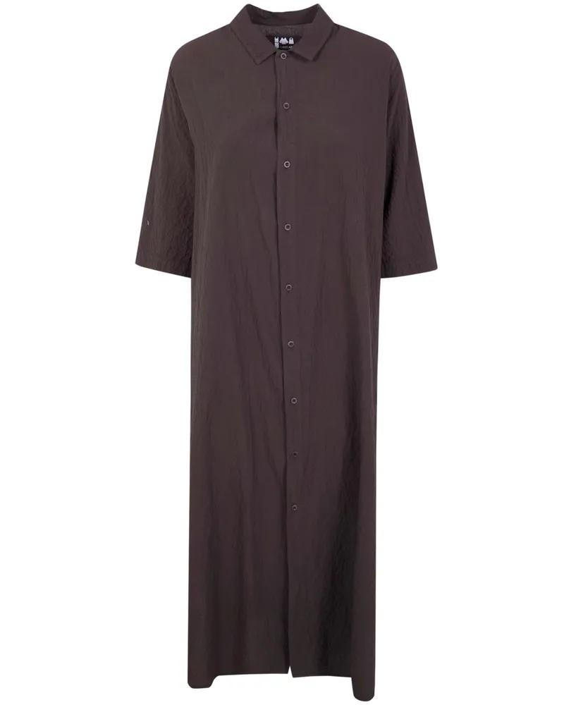 LABO.ART LABO. ART "Acca" Rock Cotton Midi Dress Brown