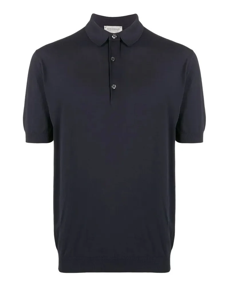 John Smedley Adrian Short Sleeves Shirt Blue