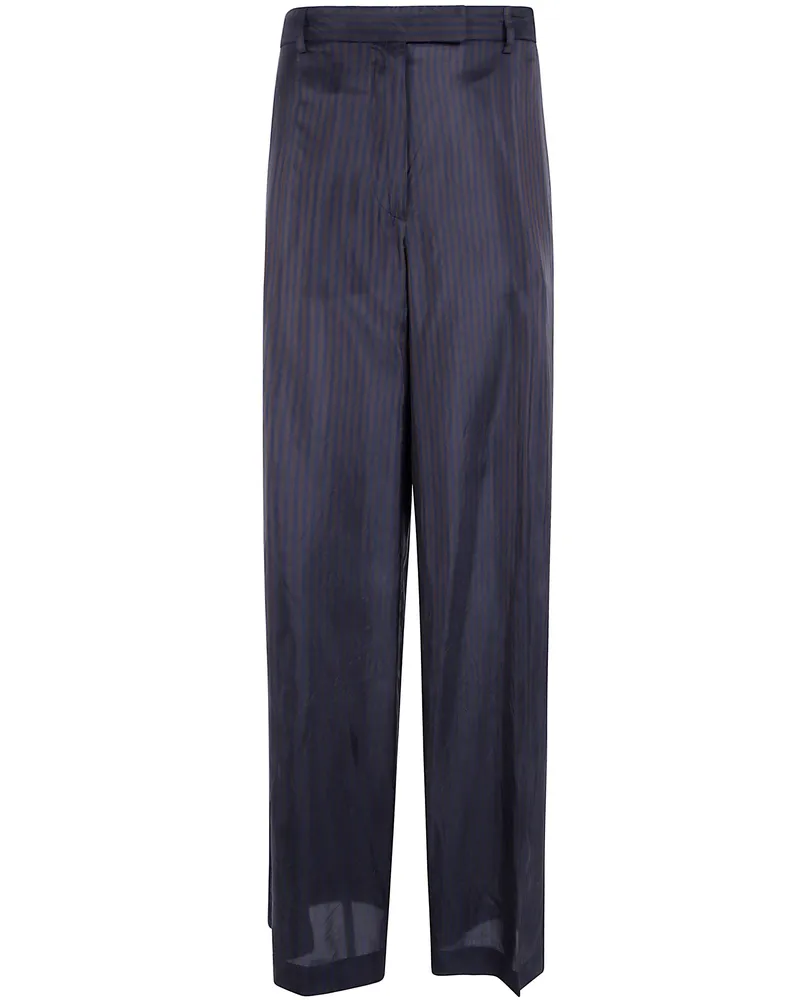 Dries van Noten Pants Cupro Dark Brown "Penn Brown