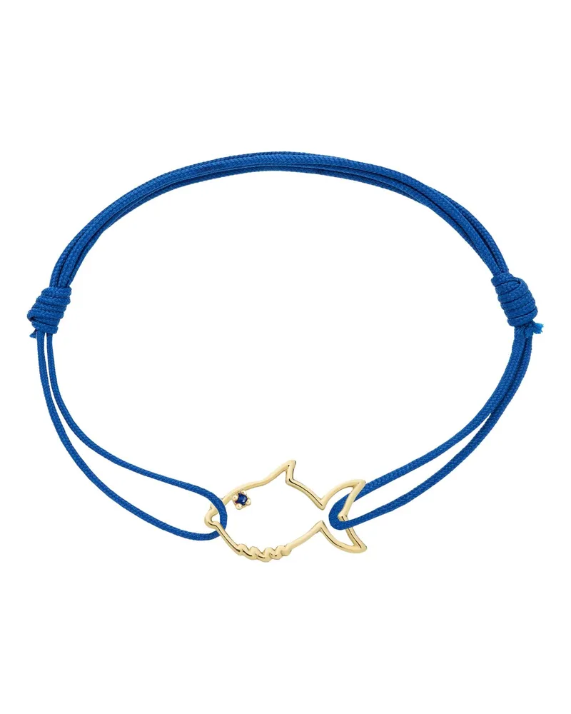 Aliita Pececito Zafiro Azul" Cord Bracelet Blue