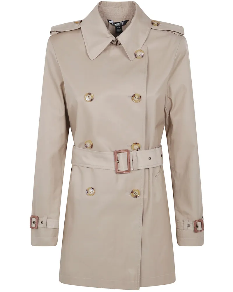 Ralph Lauren Trench Coat Double Breasted 'Birch Tan Beige