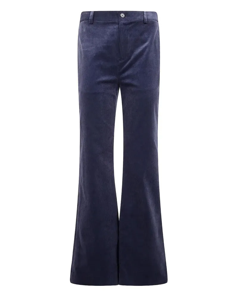 Ralph Lauren Kaeden" Full Length Flat Front Trousers Blue