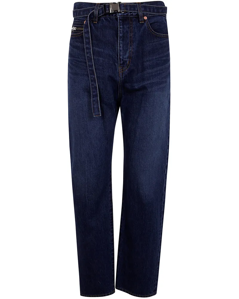 Sacai Straight Vintage Jeans Blue
