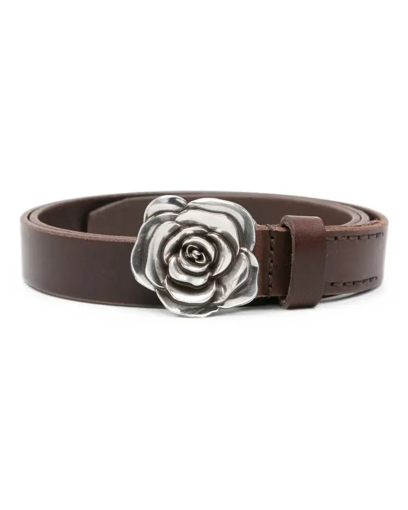 Our Legacy Leather Belt "Rose Brown