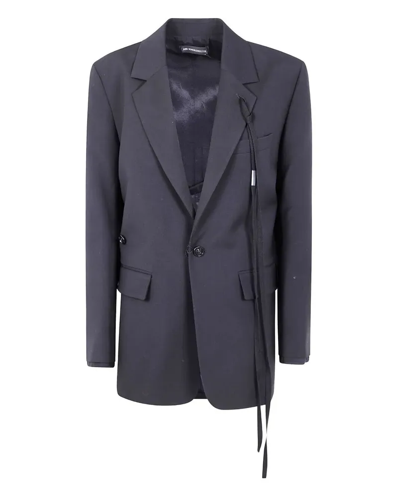 Ann Demeulemeester Elin" Twisted Clousure Tailored Jacket With Raw Ed Black