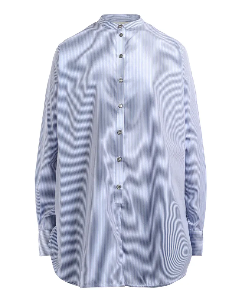 Studio Nicholson Granded Collar Shirt Blue
