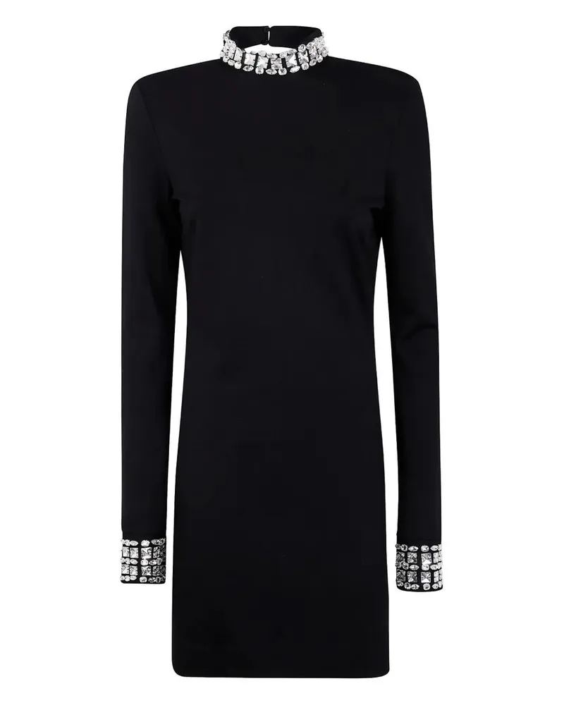 Blumarine Twig' Jersey Jewel Dress Black