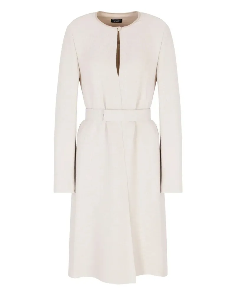 Emporio Armani Long Sleeve Dress White