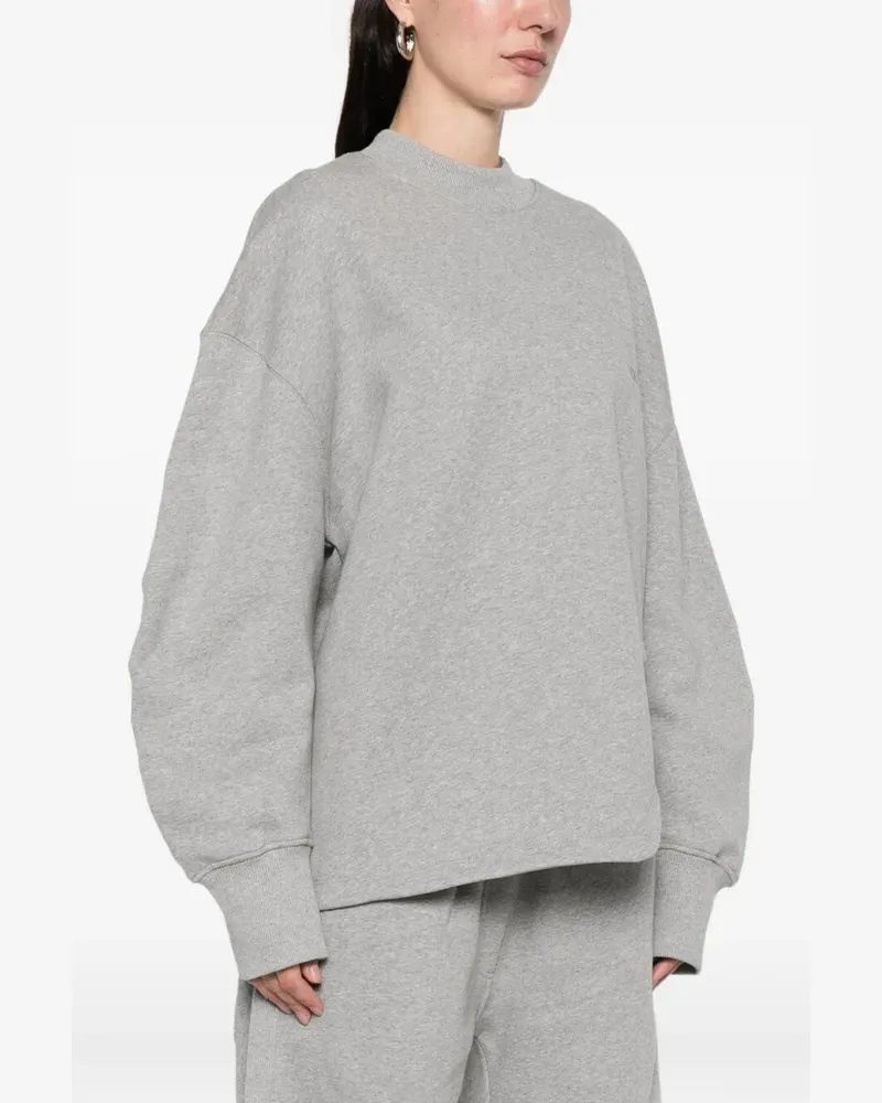 ATTICO Round Neck Sweatshirt Gray