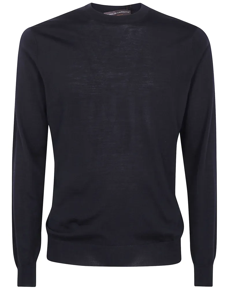 Filippo de Laurentiis Round Neck Sweater "Round Neck Sweater Black