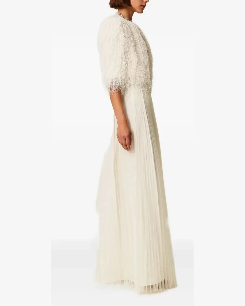 Twin-Set Midi Skirt White