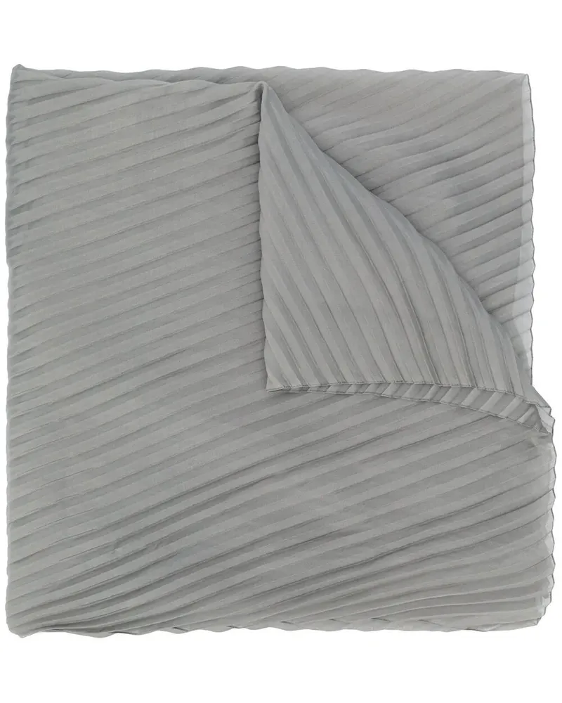 Emporio Armani Scarf Grey Stripes Gray