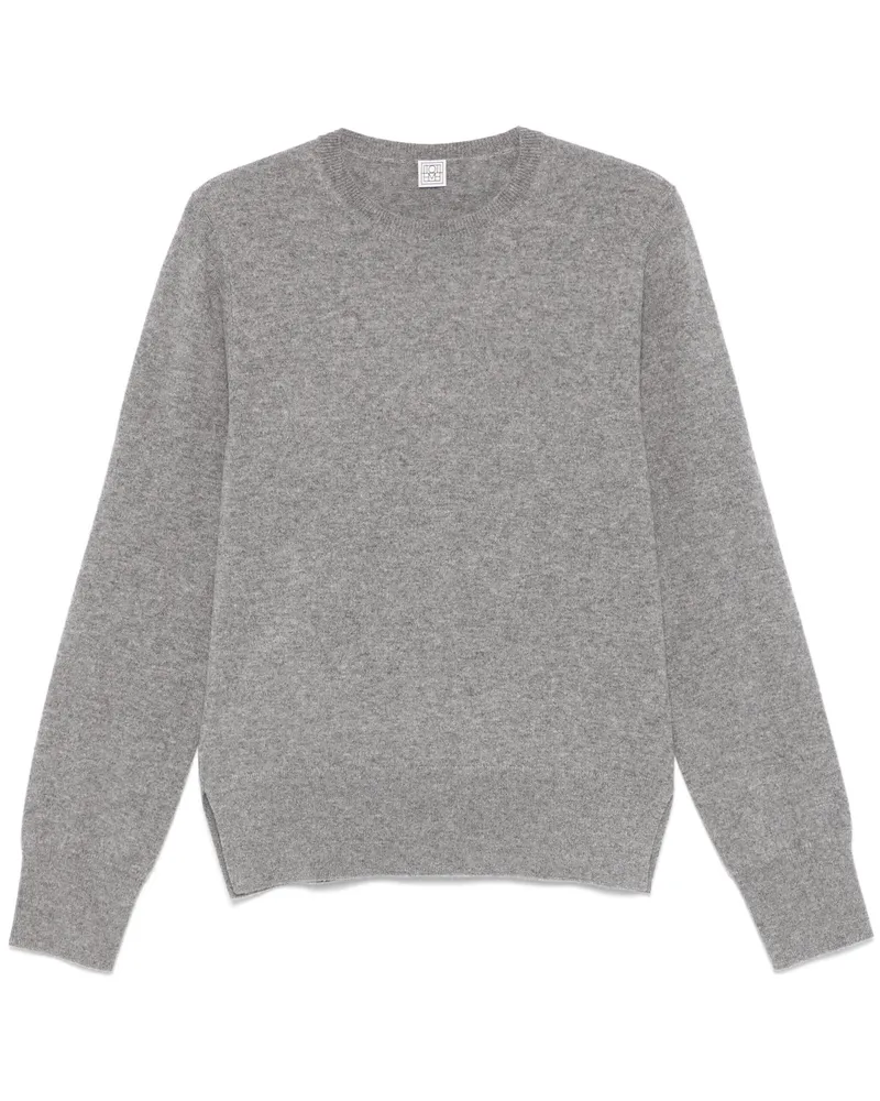 Totême Crew-Neck Cashmere Knit Gray