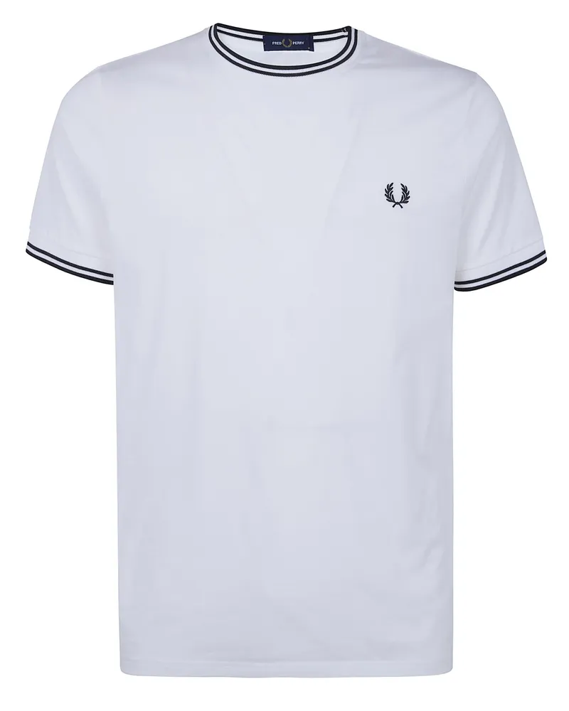 Fred Perry Fred Perry" Twin Tipped T-Shirt White