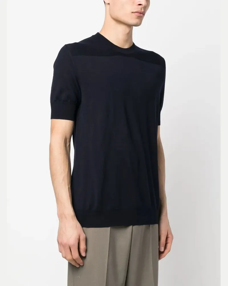 Jil Sander Crewneck Short Sleeves Classic T-Shirt Blue