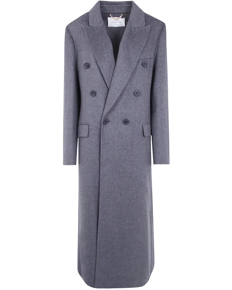 Victoria Beckham Coat Double Faced "Overcoat Gray