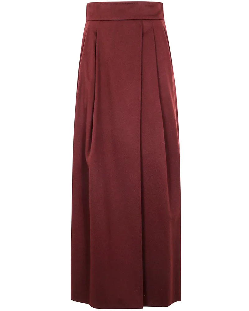 Max Mara Zattera" Long Skirt Red