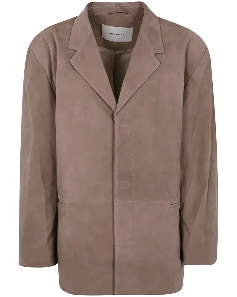 Entire Studios Single Breasted Blazer Brown