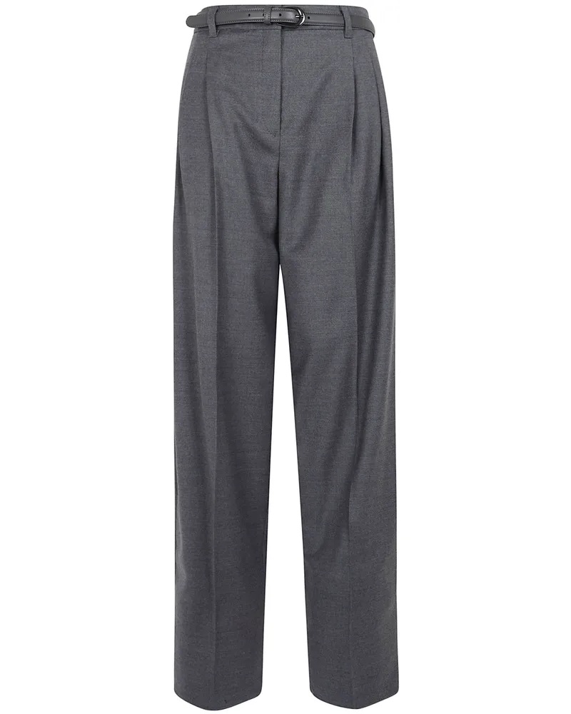Max Mara Pants Classic Wool "Mst Lago Gray