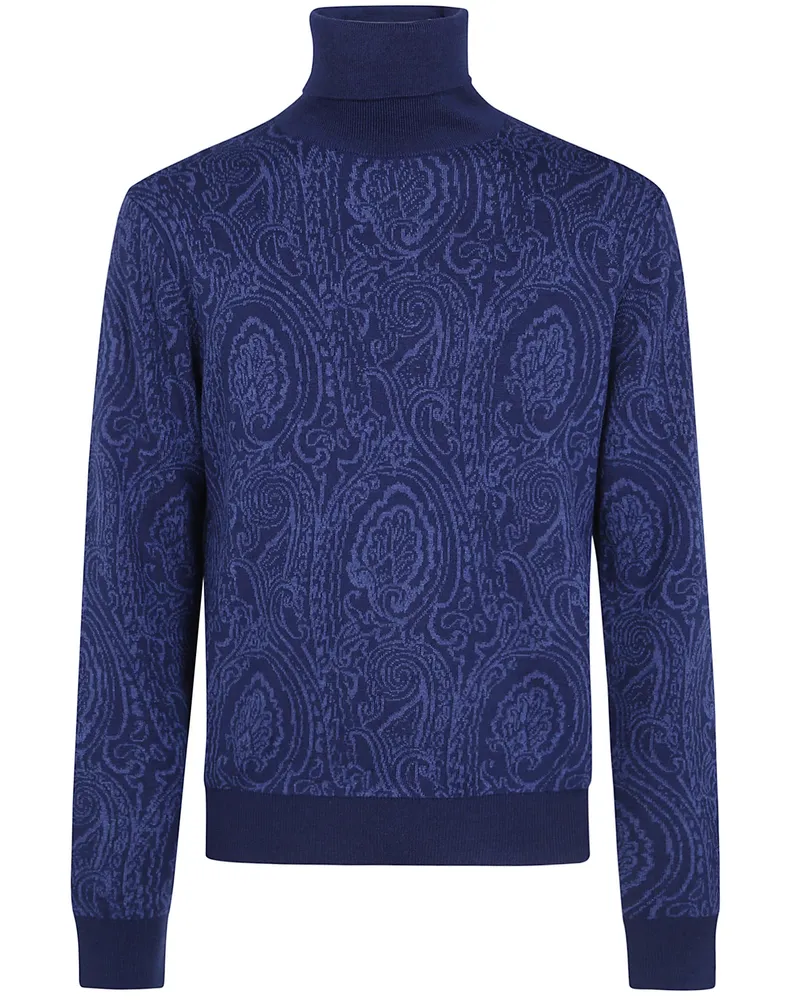 Etro Sweater Turtle Neck "Turtle Neck Sweater Blue