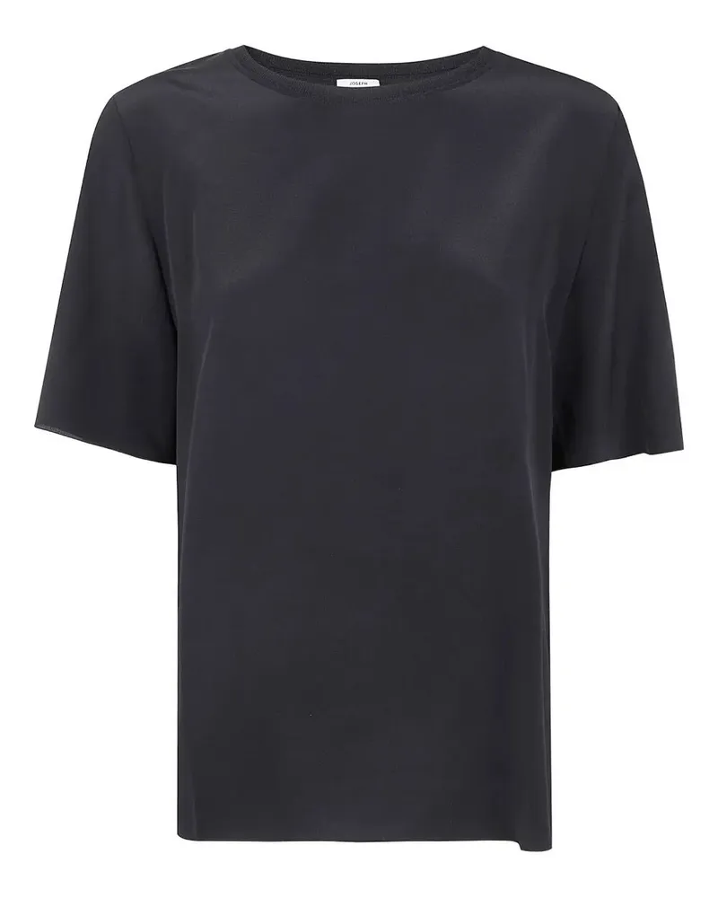 Joseph New Rubin" Top Silk Crepe Black