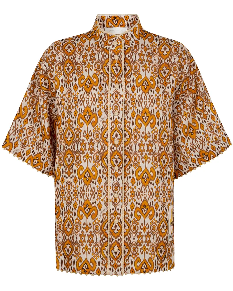 Zimmermann Wylie Relaxed Shirt By Zimmermann Yellow