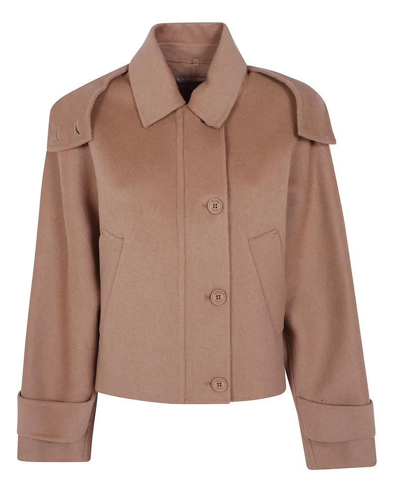 Twin-Set Jacket Caban "Tobacco Brown Brown