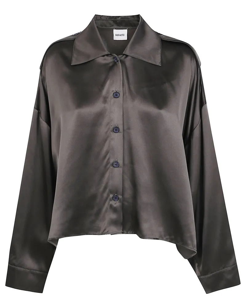 KHAITE Shirt Silk "Bodine Green