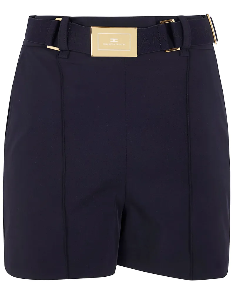 Elisabetta Franchi Belted Shorts Black