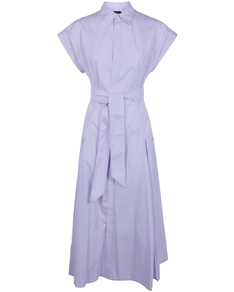 Ralph Lauren Short Sleeves Shirt Midi Dress Pink