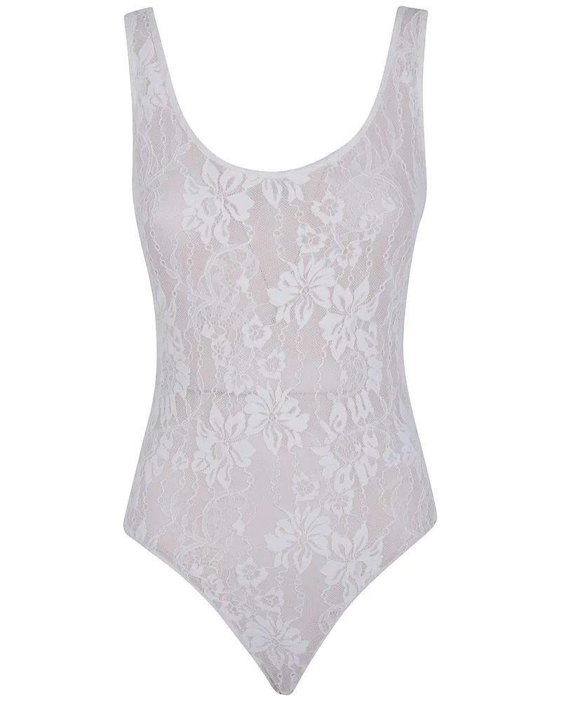 Zimmermann Body Lace Scoop "Lace Scoop Beige
