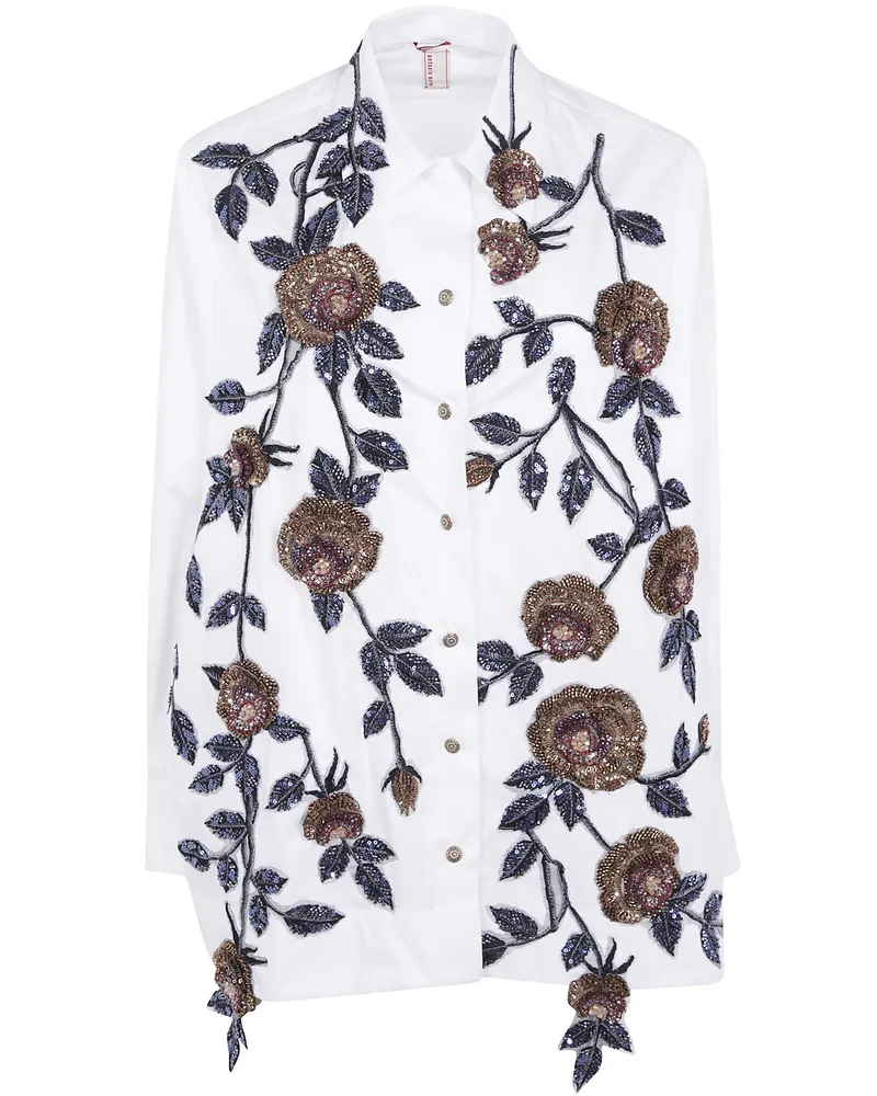 Antonio Marras Shirt Floral "Robespierre White